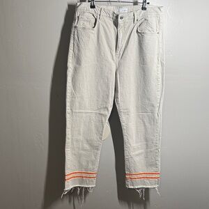 LOFT Cream Denim Pants